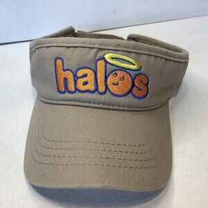 Halos Oranges Cap America Visor Hat Adjustable One Size Tan